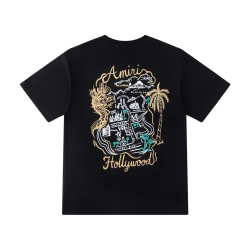 Amiri Hollywood Scenery Graphic Short‑Sleeve Tee, Black #A68246