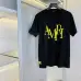 Amiri T-shirts Big letters Black/White/Grey  #B46761