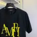 Amiri T-shirts Big letters Black/White/Grey  #B46761