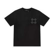 Amiri T-shirts Black/White/Blue #B49252