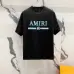 Amiri T-shirts Blue logo #B46755