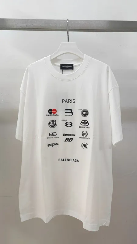 Balenciaga Paris Logo Graphic T Shirt Trendy Luxury Streetwear Fashion Item #B54318