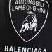 Balenciaga T-shirts for Men Lamborghini Black/White #B46791