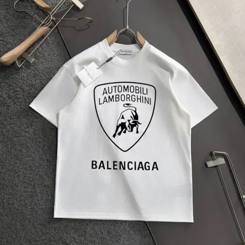 Balenciaga T-shirts for Men Lamborghini Black/White #B46791