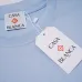 Casablanca T-Shirts 260g Black/White/Blue #B52998