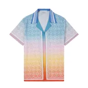 Casablanca T-Shirts Gradient Monogram Silk Shirt | Casablanca Paris #B53663