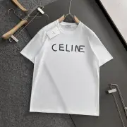 Celine T-Shirts for MEN Black/White #B46830