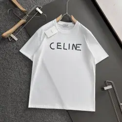Celine T-Shirts for MEN Black/White #B46830