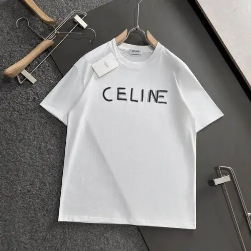 Celine T-Shirts for MEN Black/White #B46830