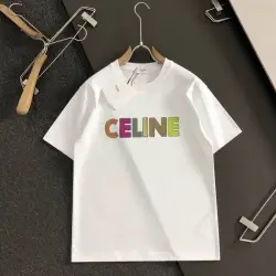 Celine T-Shirts for MEN Black/White #B46831
