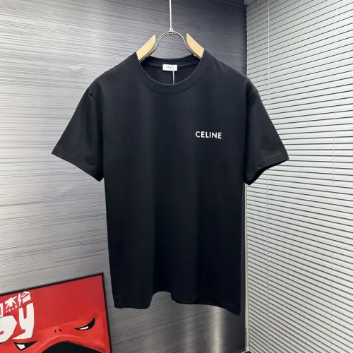 Celine T-Shirts for MEN Black/White #B47450