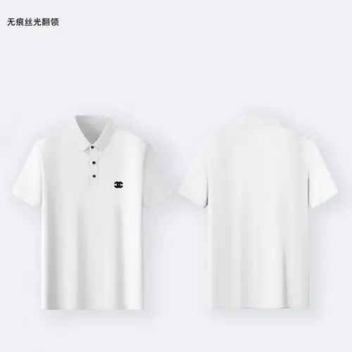 Chanel T-Shirts Polo for man mercerized Black/White  #B46568