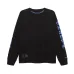 Chrome Hearts Long Sleeve Tee Blue Gothic Script Print Black #A68791