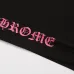 Chrome Hearts Long Sleeve Tee Pink Gothic Script Print Black #A68792