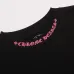 Chrome Hearts Long Sleeve Tee Pink Gothic Script Print Black #A68792