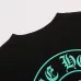 Chrome Hearts Long Sleeve Tee STAFF Print Horseshoe Cross Logo Black #A68789