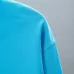 Chrome Hearts Long Sleeve T-shirt Horseshoe Cross Logo Print, Turquoise Blue, Black #A68766