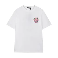 Chrome Hearts T-shirt for MEN Black/White #B49161