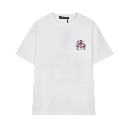Chrome Hearts T-shirt for MEN Black/White #B49260