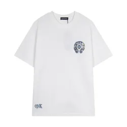 Chrome Hearts T-shirt for MEN Black/White/Green #B48898