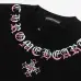 Chrome Hearts T-shirt for MEN cross Black/White #B46842