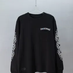 Chrome Hearts x Rolling Stones Las Vegas Long Sleeve Tee, White, Black #A68767