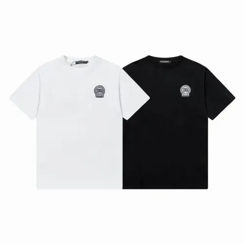 D&G T-Shirts for MEN Black/White #B46923