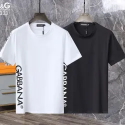 D&G T-Shirts for MEN Black/White #B46929