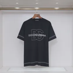 D&G T-Shirts for MEN Black/White #B49919
