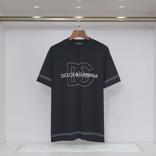 D&G T-Shirts for MEN Black/White #B49919