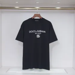 D&G T-Shirts for MEN Black/White #B49920
