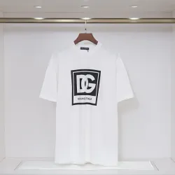 D&G T-Shirts for MEN Black/White #B49921