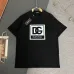D&G T-Shirts for MEN Black/White #B50205