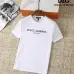 D&G T-Shirts for MEN Crew Neck Black/White/Grey/Dark Blue Printing logo letter  #B46458