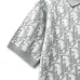 Dior All‑Over Oblique Jacquard Knit Short Sleeve Polo Shirt #A67667