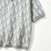 Dior All‑Over Oblique Jacquard Knit Short Sleeve Polo Shirt #A67667