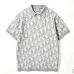Dior All‑Over Oblique Jacquard Knit Short Sleeve Polo Shirt #A67667