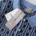 Dior Check Jacquard Wool Knit Short Sleeve Polo Shirt, Blue #A69053