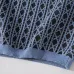 Dior Check Jacquard Wool Knit Short Sleeve Polo Shirt, Blue #A69053