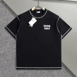 Dior T-shirts for men 1947 Black/White #B46869