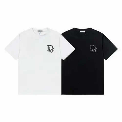 Dior T-shirts for men Black/White #B46855