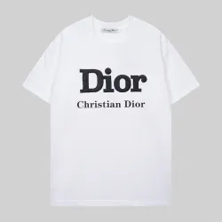Dior T-shirts for men Black/White #B50327