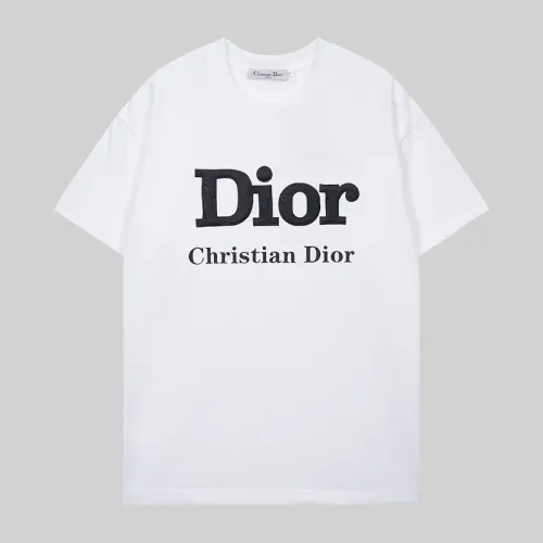 Dior T-shirts for men Black/White #B50327