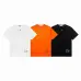 Dior T-shirts for men Black/White/Orange #B46857