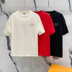 Dior T-shirts for men Black/White/Red #B46881