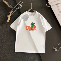 Dior T-shirts for men Orange logo #B46862