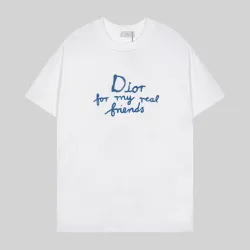 Dior T-shirts for men Yellow/Black/White #B50100