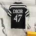 Dior T-shirts for men stripe Black/White #B46874
