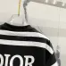 Dior T-shirts for men stripe Black/White #B46874