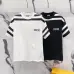 Dior T-shirts for men stripe Black/White #B46874